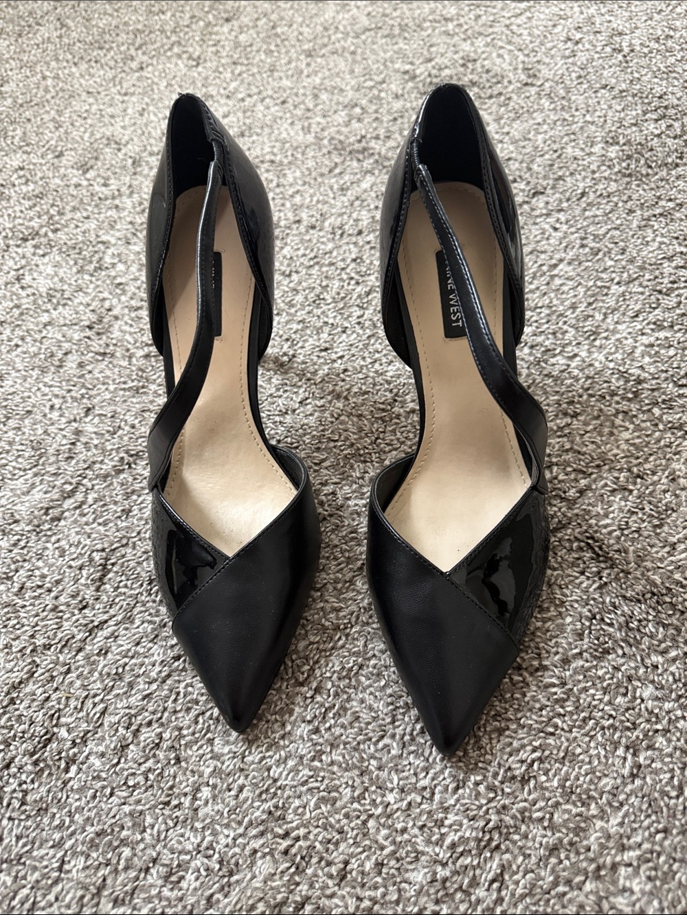 Nine West Black Pointed D'Orsay Slingback Pumps